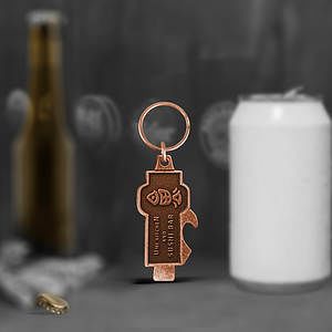 Custom 2 in 1 Can and Bottle Key Chain Opener