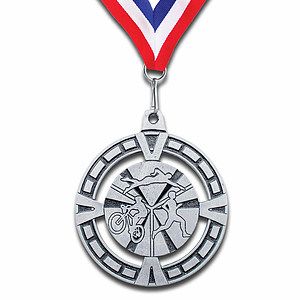 Custom Solid Pewter Medal (Up to 3")