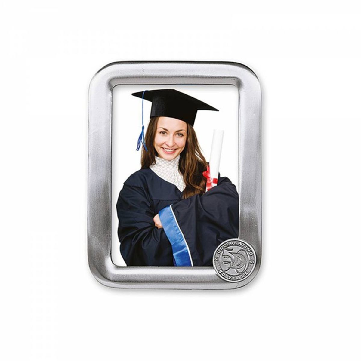 Vertical Photo Frame with Custom Emblem (5"x 7" Photo)