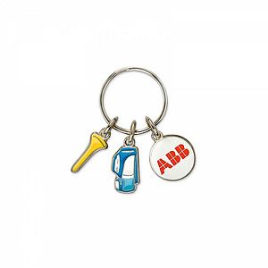 Charming Key Chain w/3 Custom Charms (Classic)