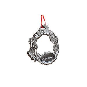 Solid Pewter Ornament (2 x 1.875 in Wreath)