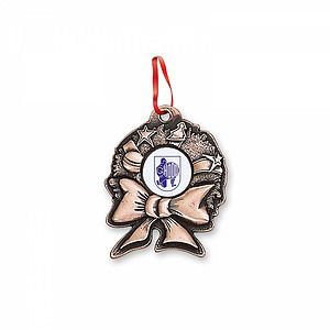 Classic Ornament (2 x 1.75 in  Wreath w/Ribbon)