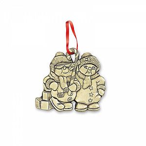 Classic Ornament (2 x 1.75 in  Snowmen Pair)