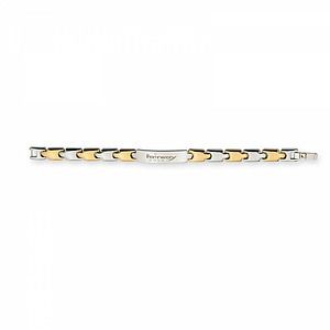 Magnetic Bracelet (Alternating Silver & Gold Links)