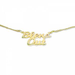 Slogan Charm Necklace