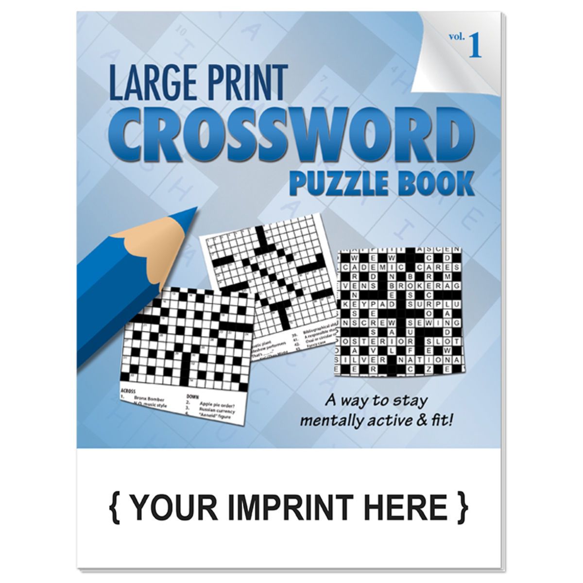 Puzzle book large print crossword puzzle book volume 1 Corporate