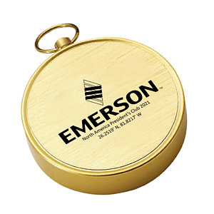Cedar Creek® Open-Faced Brass Colored Compass
