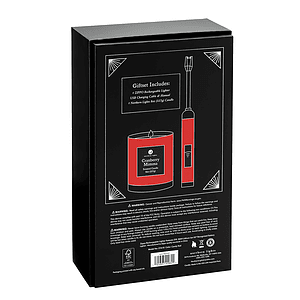 Zippo® Candy Apple Red Rechargeable Candle Lighter & 8 oz Cranberry Mimosa Candle Gift Set