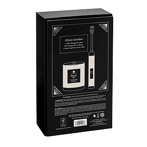 Zippo® Champagne Rechargeable Candle Lighter & 8 oz Balsam Fir Candle Gift Set