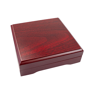 Cedar Creek® Mahogany Wood Box Desk Compass