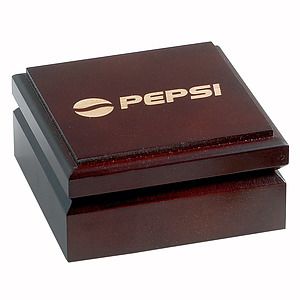 Cedar Creek® Mahogany Wood Box Desk Compass