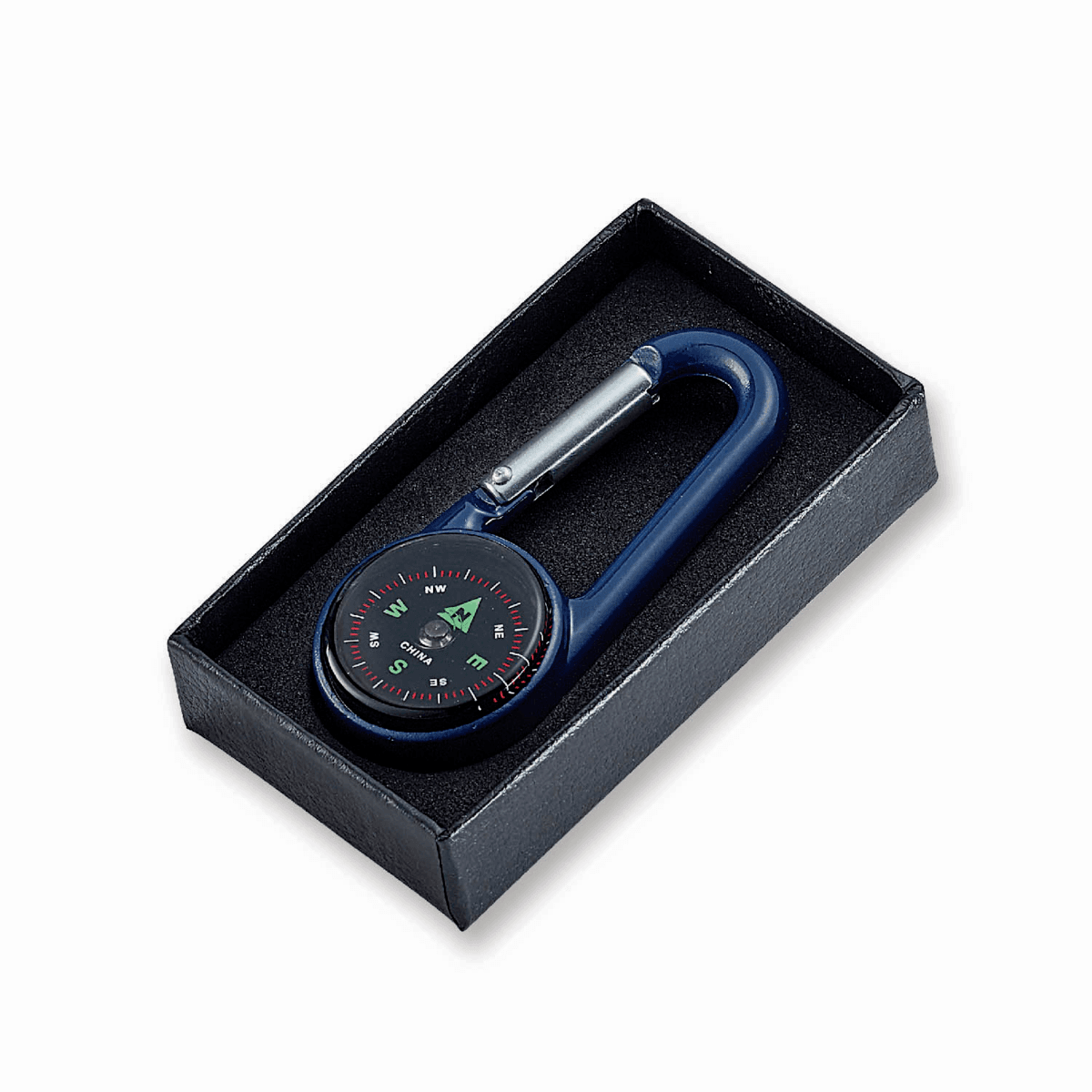 Cedar Creek® Colored Carabiner Compass - Blue