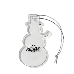 Snowman Shaped USA Made Acrylic Ornament