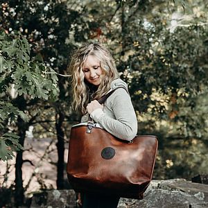 Duluth Pack™ Bison Leather Market Tote