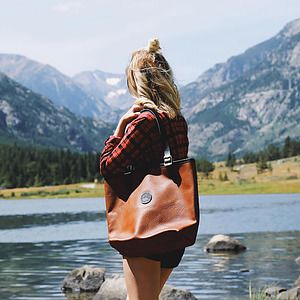Duluth Pack™ Bison Leather Market Tote