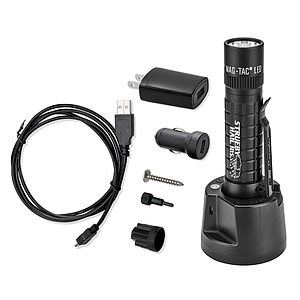 Maglite Magtac LED Rechargeable Flashlight System Plain Bezel