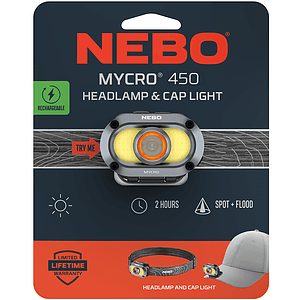 NEBO® MYCRO 450 RECHARGEABLE HEADLAMP