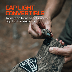 NEBO® MYCRO 450 RECHARGEABLE HEADLAMP MOSSY OAK CAMOUFLAGE