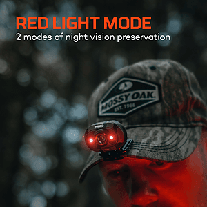 NEBO® MYCRO 450 RECHARGEABLE HEADLAMP MOSSY OAK CAMOUFLAGE