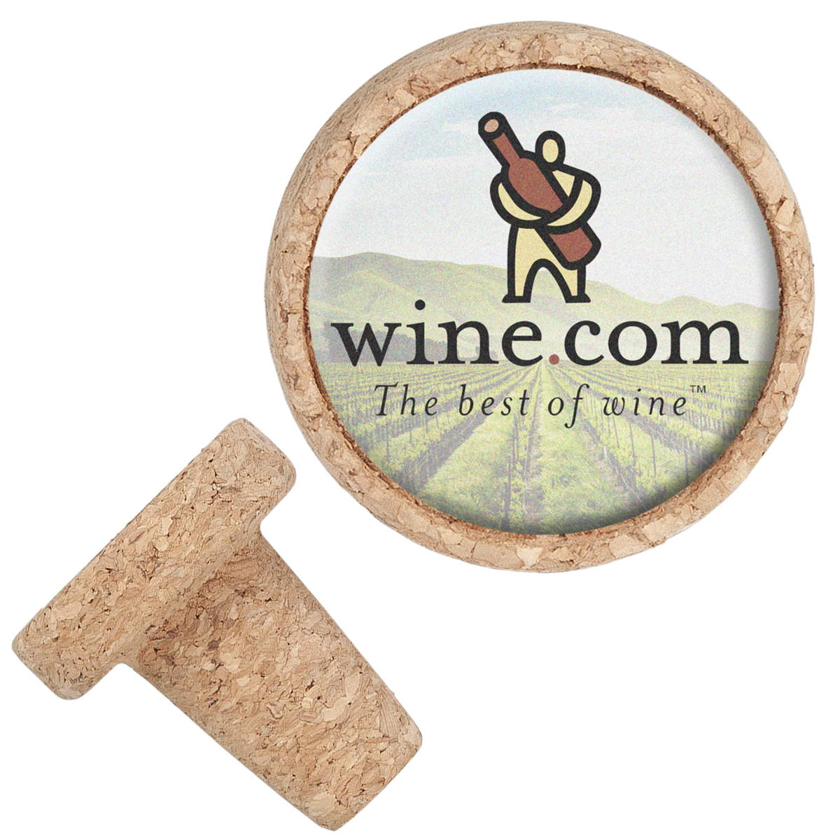 Full Color Cork Bottle Stopper