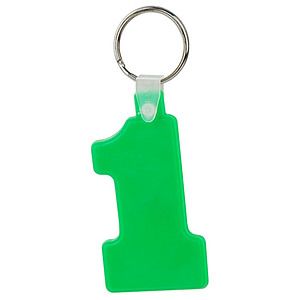 Soft Squeezable Key Tag (Number 1)