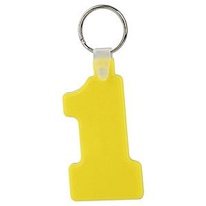 Soft Squeezable Key Tag (Number 1)