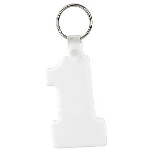 Soft Squeezable Key Tag (Number 1)