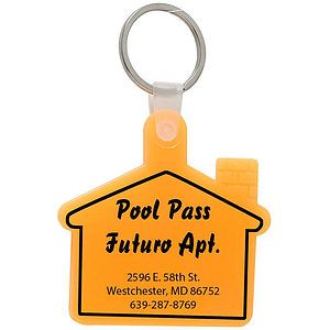 Soft Squeezable Key Tag (House)