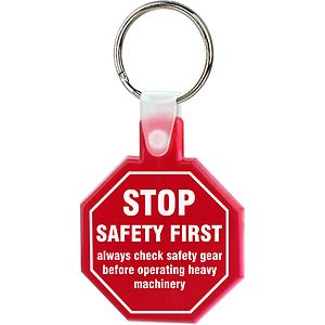 Soft Squeezable Key Tag (Stop Sign)