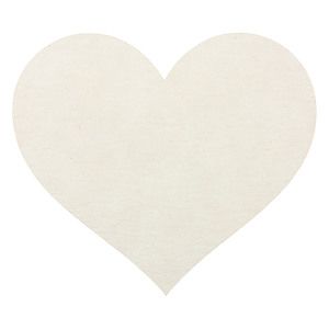 Full Color Process 60 Point Heart Pulp Board Coaster
