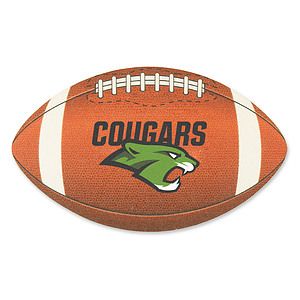 Full Color Process 60 Point Football Pulp Board Coaster