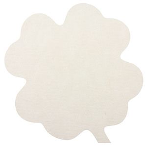 Full Color Process 60 Point Clover Pulp Board Coaster