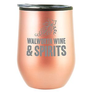 12 Oz Bay Mist Stainless Wine Tumbler with Lid