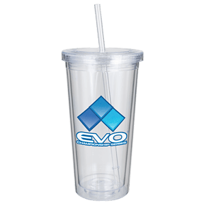 20 Oz. Lakefront Tumbler with Screw On Straw Lid
