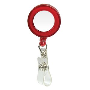Domed Retractable Badge Holder (Round w/ Alligator Clip)