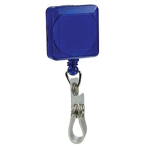 Pad Printed Retractable Badge Holder (Square w/ Alligator Clip)