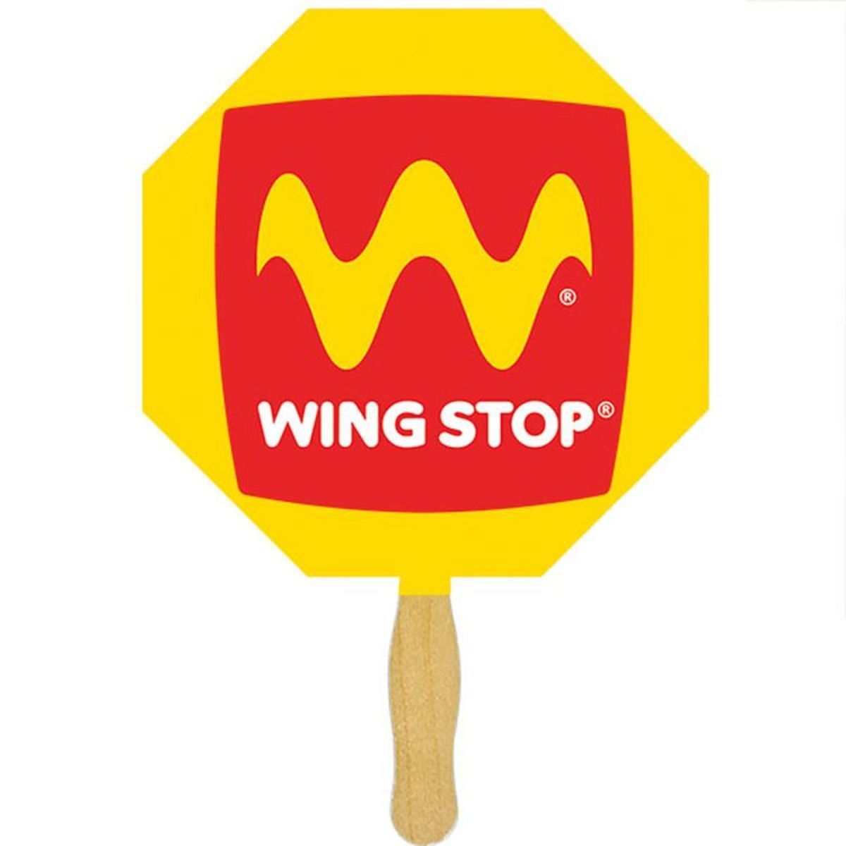 Octagon Sandwiched Hand Fan (2 Side/1 Imprint Color)