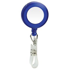 Domed Retractable Badge Holder (Round w/ Alligator Clip)