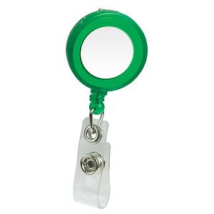 Domed Retractable Badge Holder (Round w/ Alligator Clip)