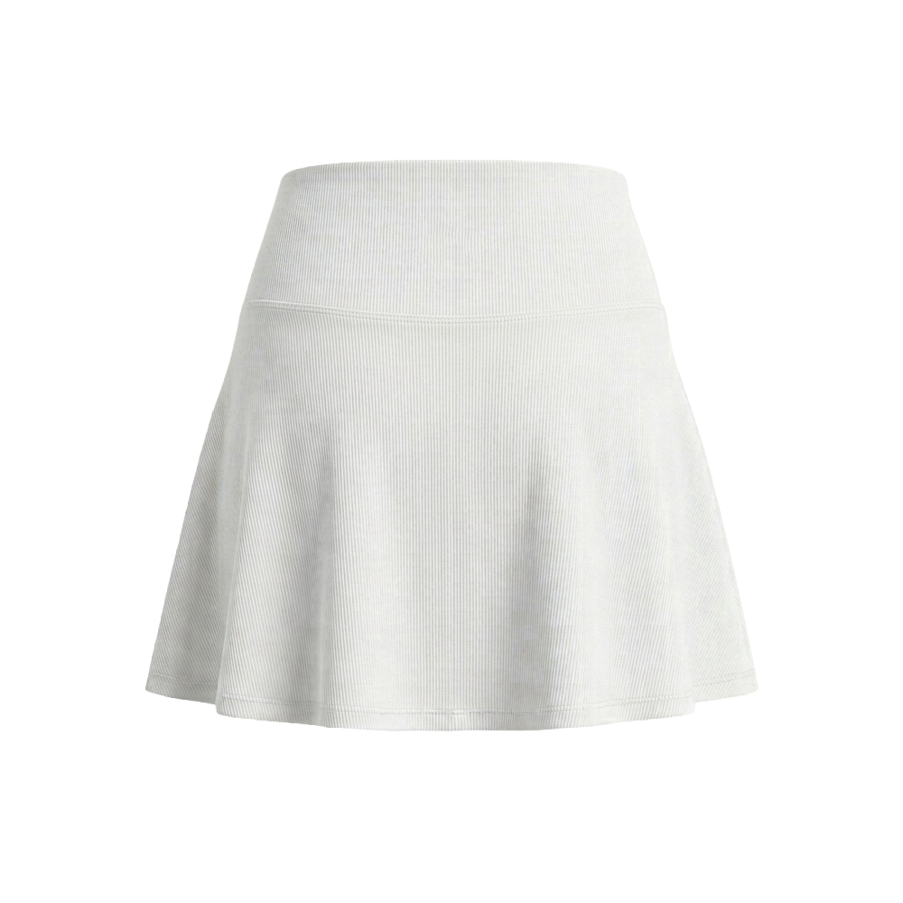 V Gingham Skirt