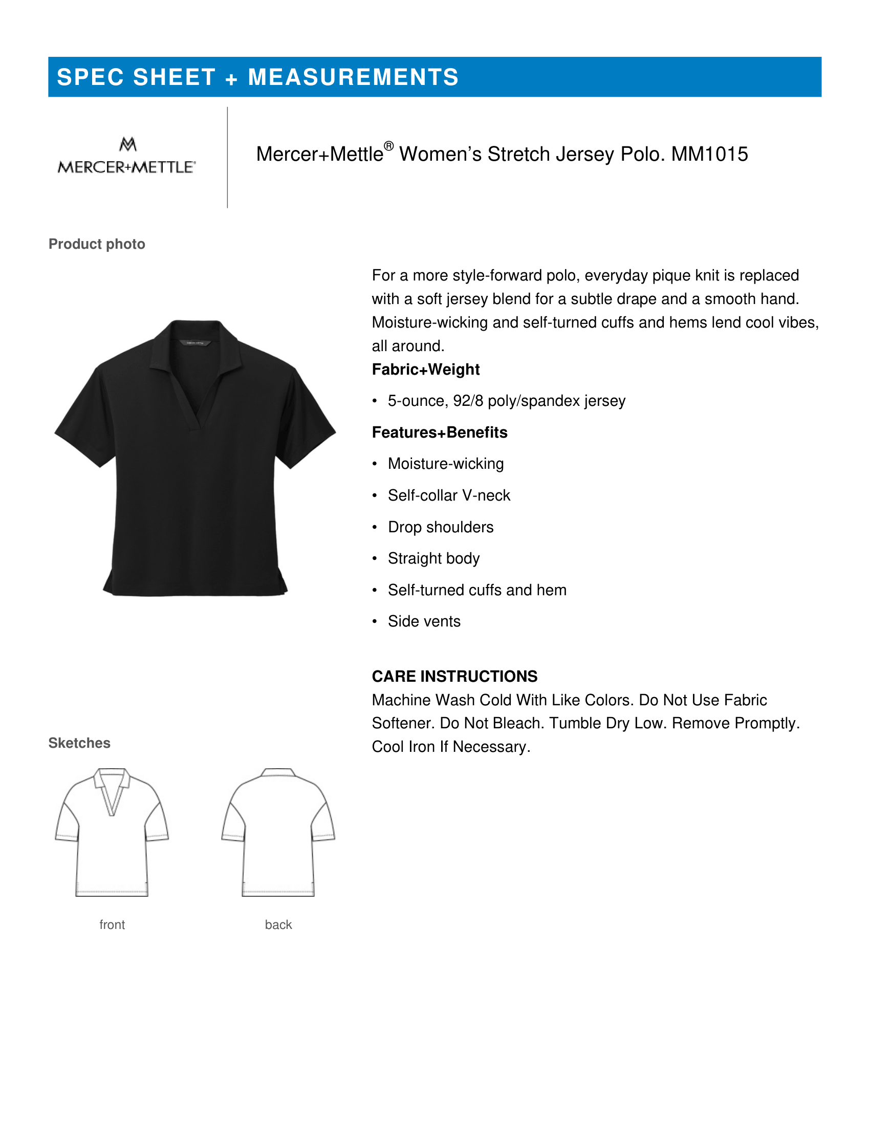 Mercer+Mettle Women's Stretch Jersey Polo