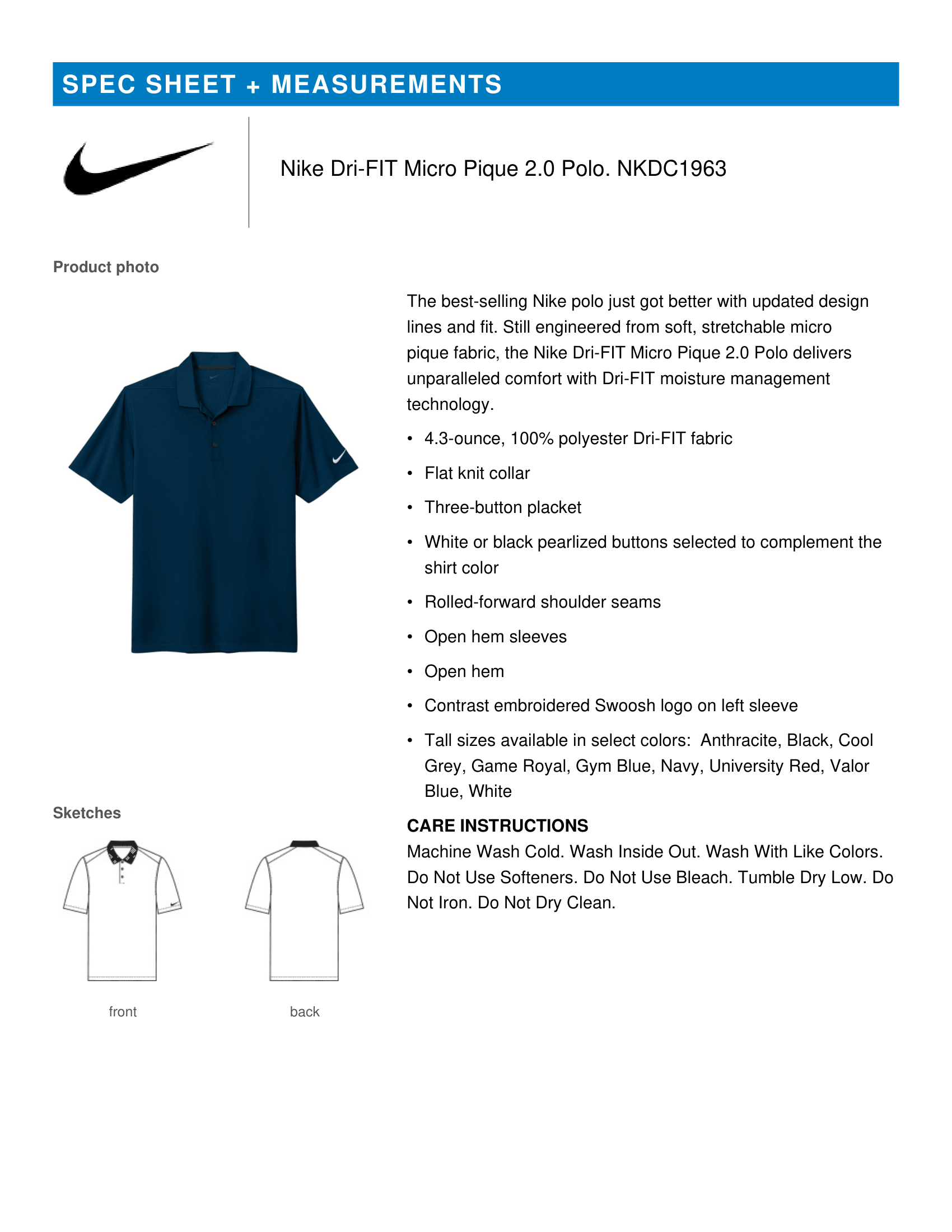 Nike Dri-FIT Micro Pique 2.0 Polo