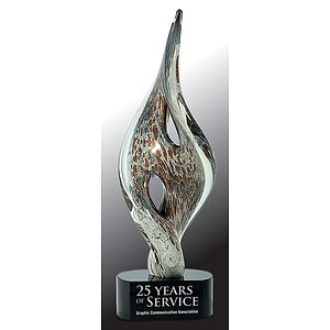 15" Spire Twist Art Glass Award