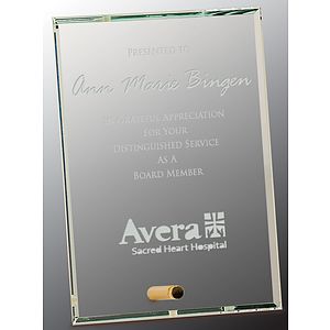 5" x 7" Clear Rectangle CrystalEdge Glass Award