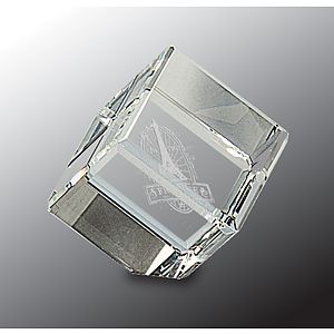 1 1/2" x 1 1/2" Crystal Cube Crystal Award
