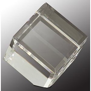 4" x 4" Crystal Cube Crystal Award