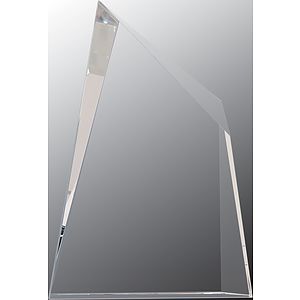 7" x 10" Crystal Facet Wedge Award
