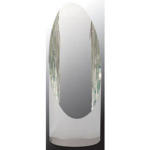 7 1/2" Crystal Cylinder Award