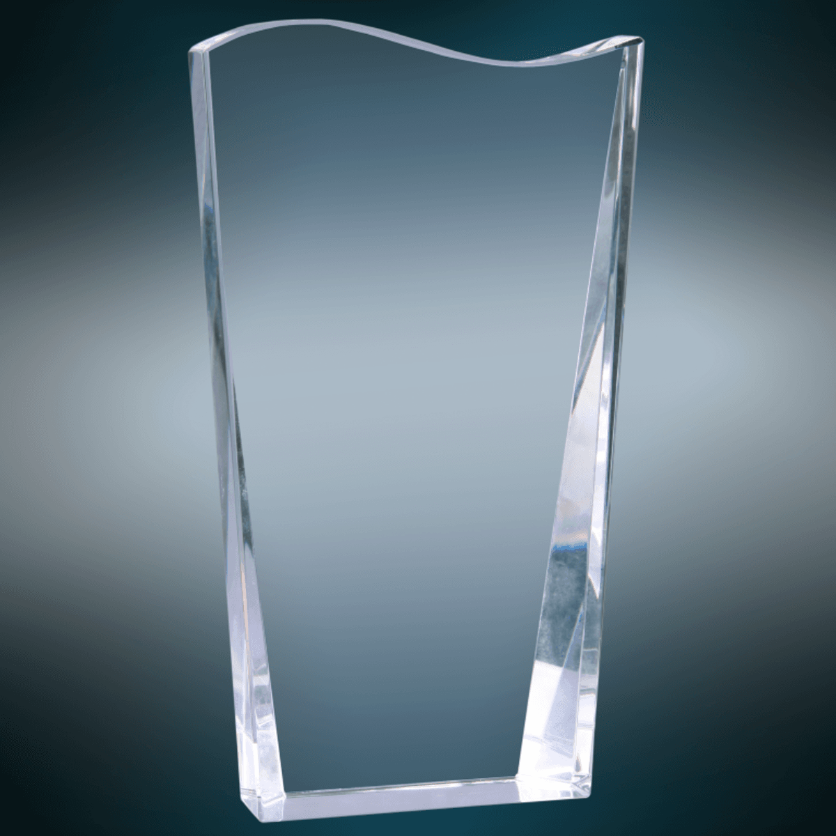 7" Crystal Facet Wave Award