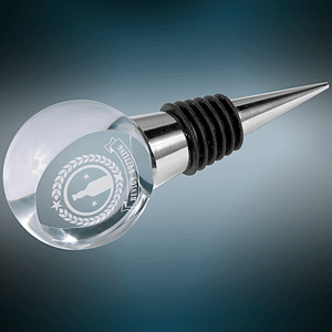 3 7/8" Crystal Wine Stopper Award
